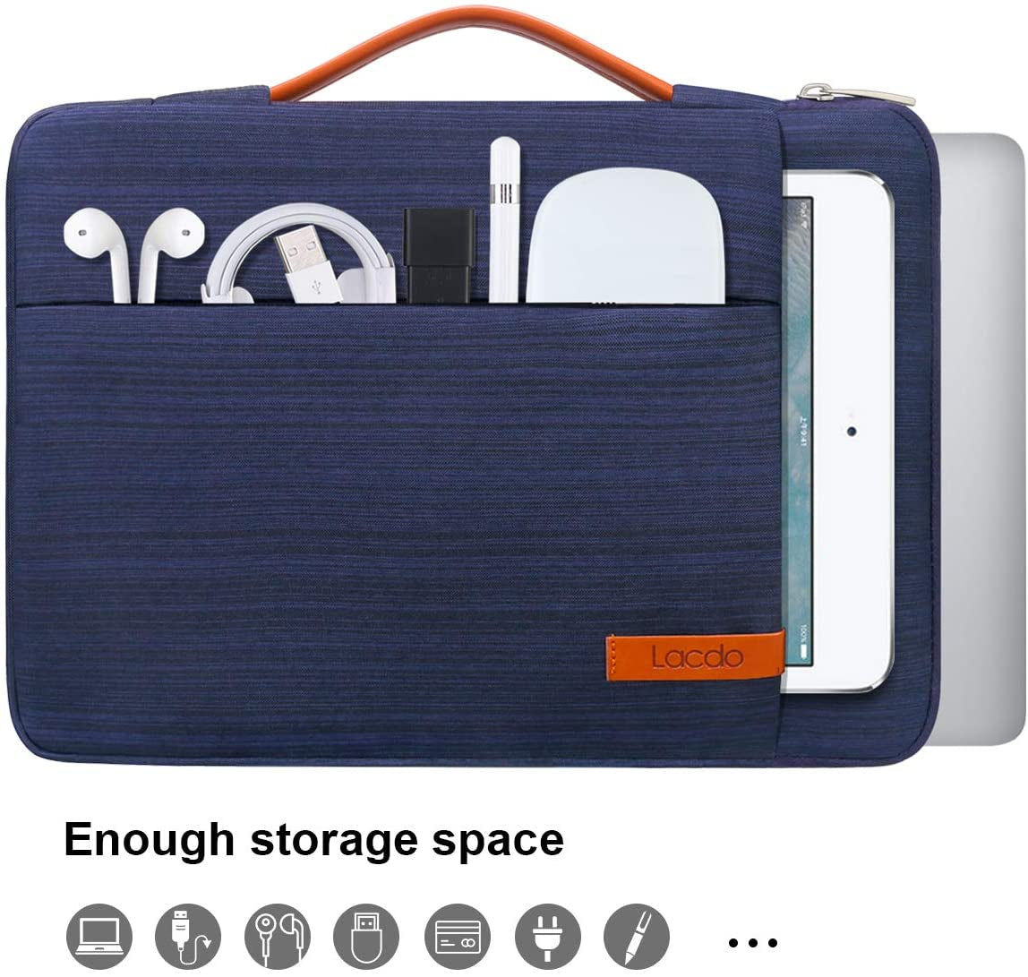 360° Protective Laptop Sleeve Case for 16 Inch New Macbook Pro M4/M3/M2/M1 Pro/Max A3403 A3186 A2991 A2780 A2485 A2141 2024-2019, 15 Inch Surface Laptop 7Th Copilot+Pc/6/5/4/3 Computer Bag, Blue