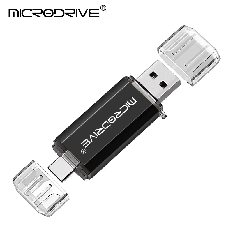 Type C USB Flash Drive OTG 2 in 1 USB 2.0 Micro USB Pen Drive 128GB 64GB 32GB 16GB 8GB 4GB Pendrive Flash Drive