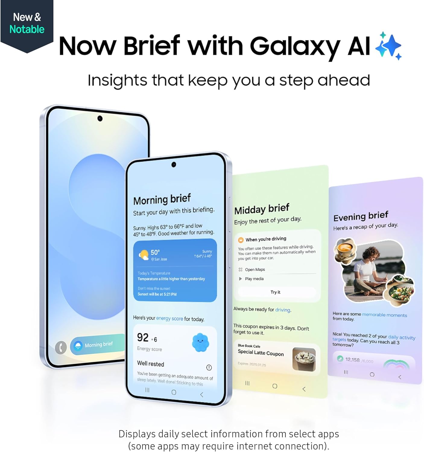 Samsung Galaxy S25 Cell Phone, 128GB AI Smartphone, Unlocked Android, AI Camera, Fast Processor, ProScaler Display, Long Battery Life, 2025, Icyblue (Renewed)