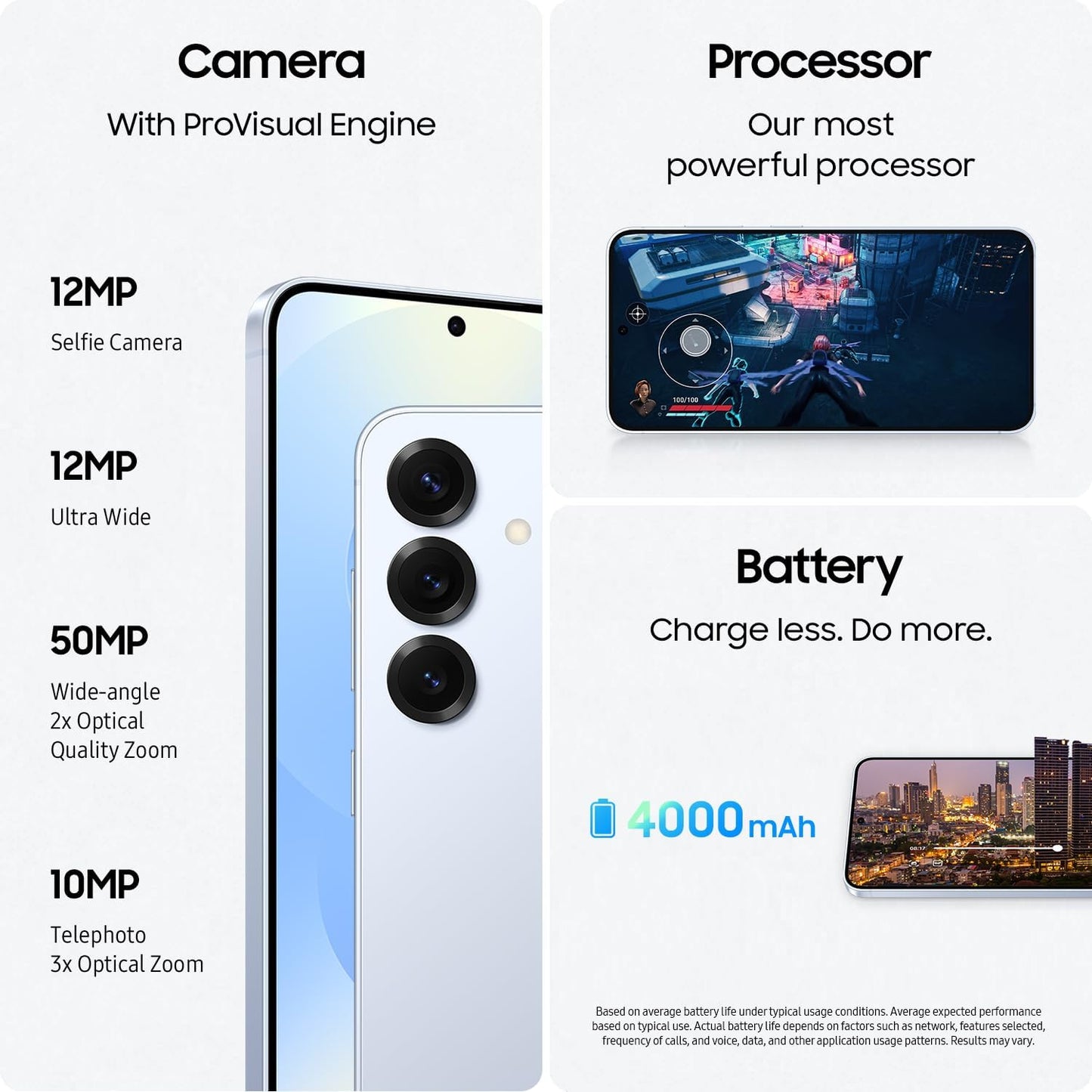 Samsung Galaxy S25 Cell Phone, 128GB AI Smartphone, Unlocked Android, AI Camera, Fast Processor, ProScaler Display, Long Battery Life, 2025, Icyblue (Renewed)