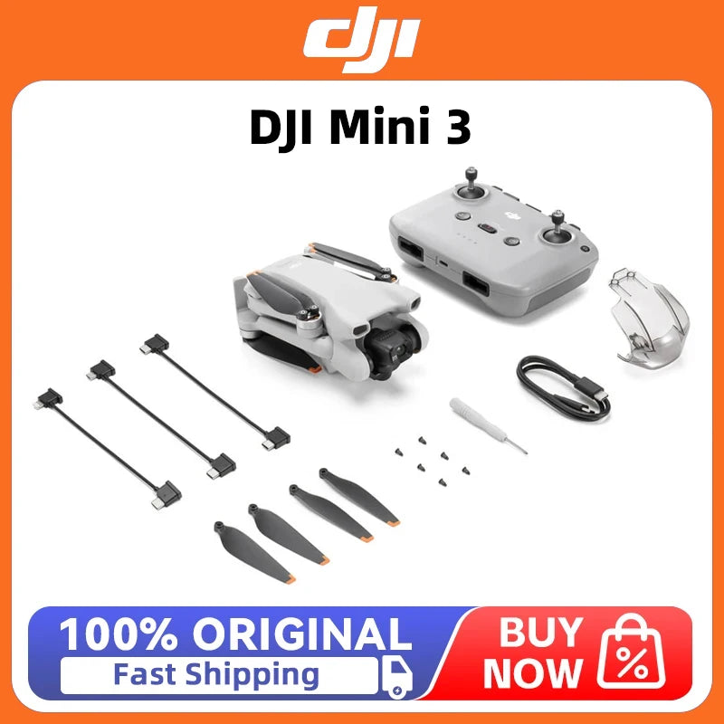 DJI Mini 3 Lightweight 4K HDR Foldable Camera Drone